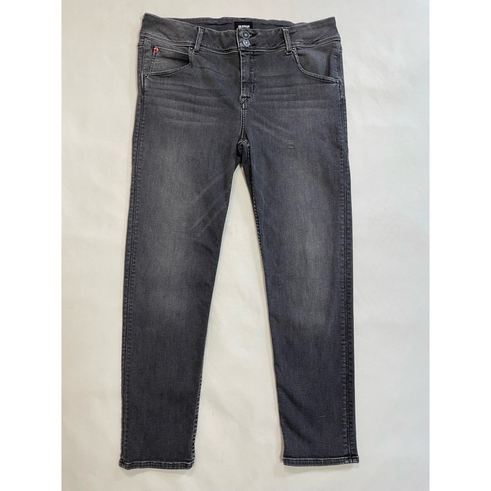 New Hudson Collin Mid-Rise Skinny Ankle Grey Jeans Size 32 - Picture 2 of 12